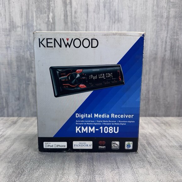 Kenwood KMM-108U AM/FM Pandora iHeart Radio Digital Media Reciever Head Unit Car - Picture 1 of 11